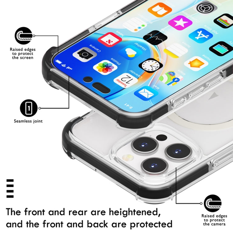 For iPhone 16e Acrylic Magsafe Magnetic Shockproof Phone Case(Purple) - iPhone 16e Cases by PMC TechLife | Online Shopping South Africa | PMC TechLife | Buy Now Pay Later Mobicred