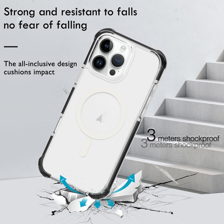 For iPhone 15 Pro Acrylic Magsafe Magnetic Shockproof Phone Case(Blue) - iPhone 15 Pro Cases by PMC TechLife | Online Shopping South Africa | PMC TechLife | Buy Now Pay Later Mobicred