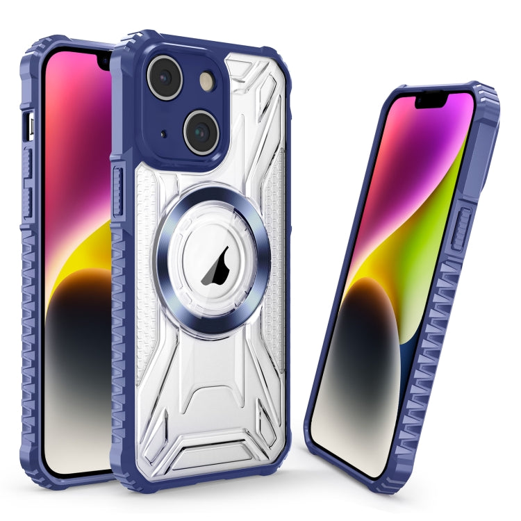 For iPhone 14 CD Texture Magsafe Phone Case(Sapphire) - iPhone 14 Cases by PMC TechLife | Online Shopping South Africa | PMC TechLife