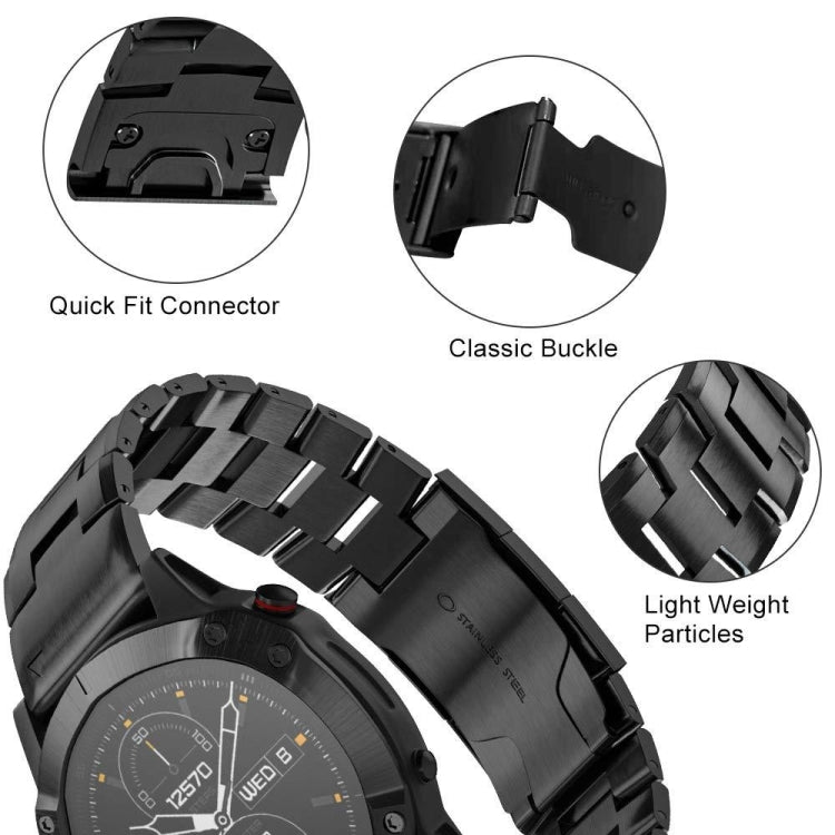 For Garmin Epix Pro 47mm Titanium Alloy Quick Release Watch Band(Titanium Gray) - Watch Bands by PMC TechLife | Online Shopping South Africa | PMC TechLife