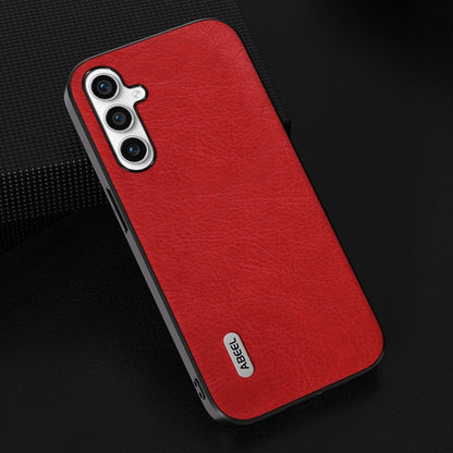 For Samsung Galaxy S23 FE 5G ABEEL Retro Litchi Texture PU Phone Case(Red) - Galaxy S23 FE 5G Cases by PMC Jewellery | Online Shopping South Africa | PMC Jewellery