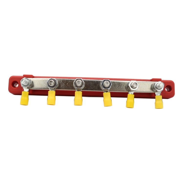 CP-3123 RV Yacht 150A High Current Single-row 4-way Busbar with 6pcs Terminals - Booster Cable & Clip by PMC TechLife | Online Shopping South Africa | PMC TechLife | Buy Now Pay Later Mobicred