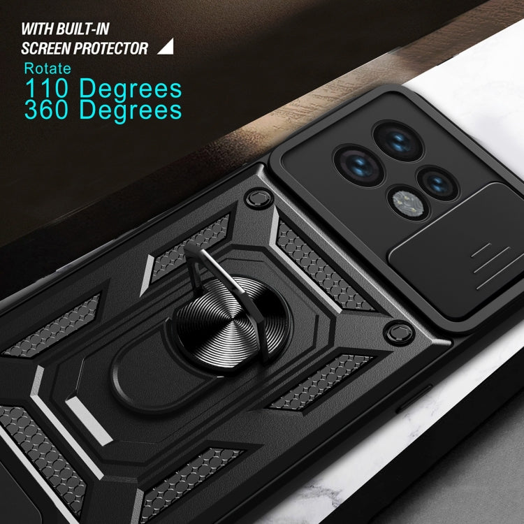 For Motorola Edge 40 Pro Sliding Camera Cover Design TPU+PC Phone Case(Black) - free shipping - PMC TechLife - Order now!