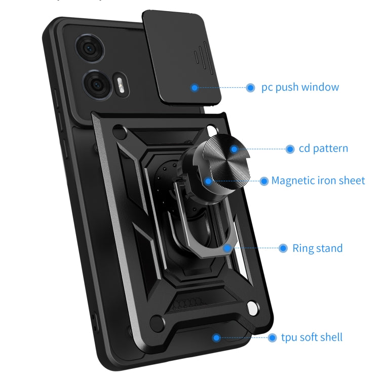 For Motorola Edge 50 Fusion Sliding Camera Cover Design TPU+PC Phone Case(Red) - free shipping - PMC TechLife - Order now!