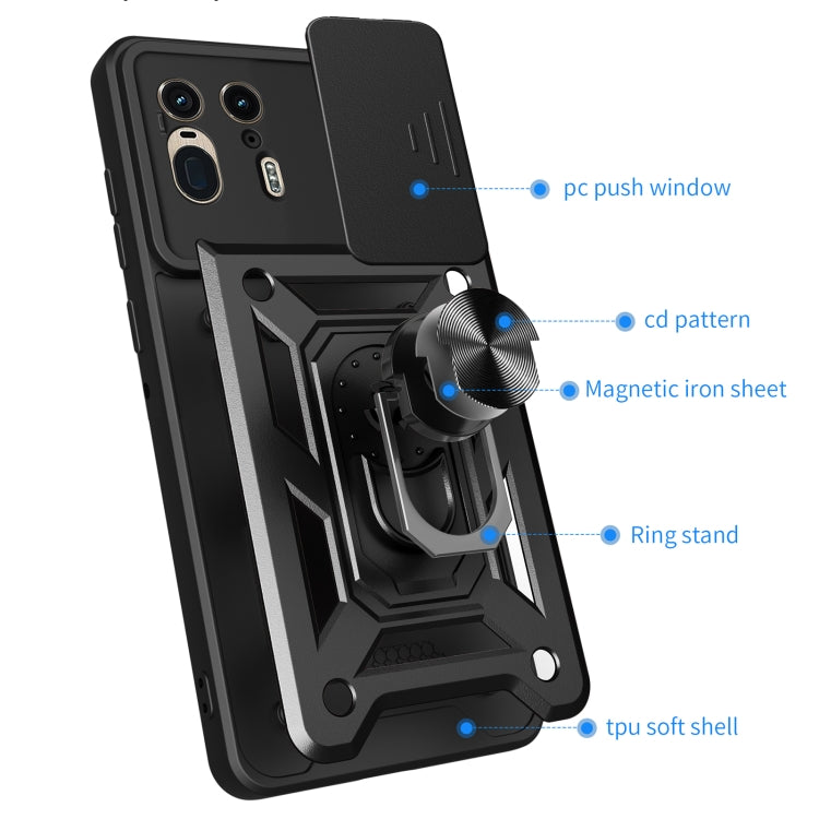 For Motorola Edge 50 Ultra Sliding Camera Cover Design TPU+PC Phone Case(Silver) - free shipping - PMC TechLife - Order now!