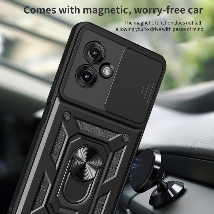 For Motorola Moto G55 Sliding Camera Cover Design TPU+PC Phone Case(Blue) - free shipping - PMC TechLife - Order now!