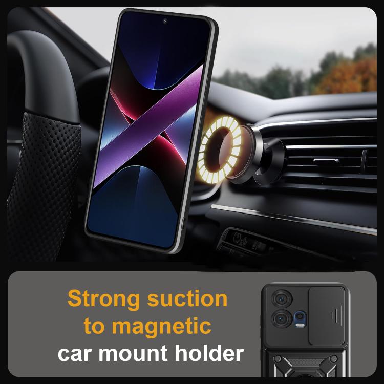 For Motorola Edge 30 Fusion Sliding Camera Cover Design TPU+PC Phone Case(Black) - free shipping - PMC TechLife - Order now!