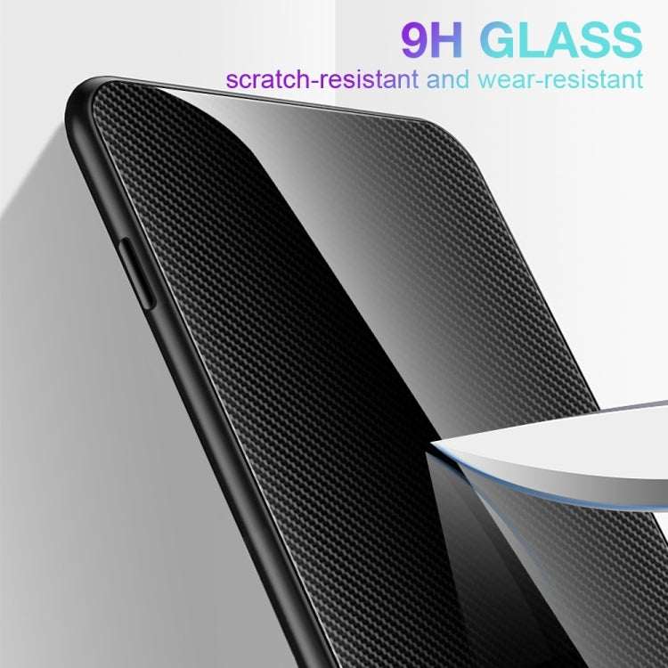 For iPhone 16 Texture Gradient Glass TPU Phone Case(Blue) - iPhone 16 Cases by PMC TechLife | Online Shopping South Africa | PMC TechLife | Buy Now Pay Later Mobicred