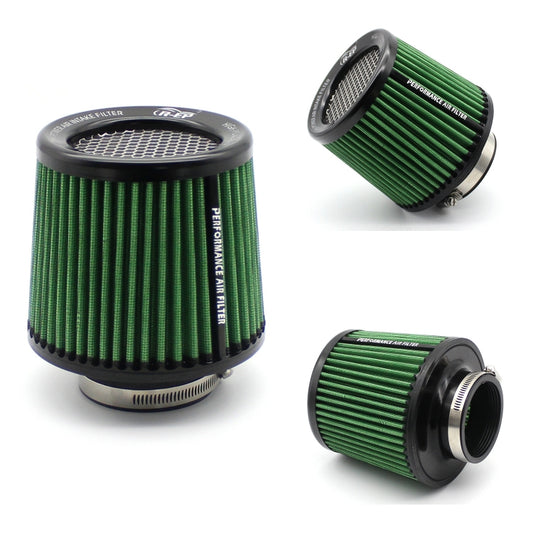 XH-UN077-079 Car High Flow Cold Cone Engine Air Intake Filter, Size:101mm(Green) - Air Intake System by PMC Jewellery | Online Shopping South Africa | PMC Jewellery | Buy Now Pay Later Mobicred