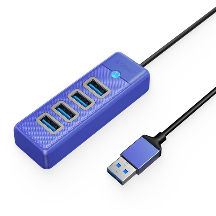 ORICO PW4U-C3 4 in 1 USB to USB Multifunctional Docking Station HUB Adapter (Blue) - USB HUB by ORICO | Online Shopping South Africa | PMC TechLife | Buy Now Pay Later Mobicred