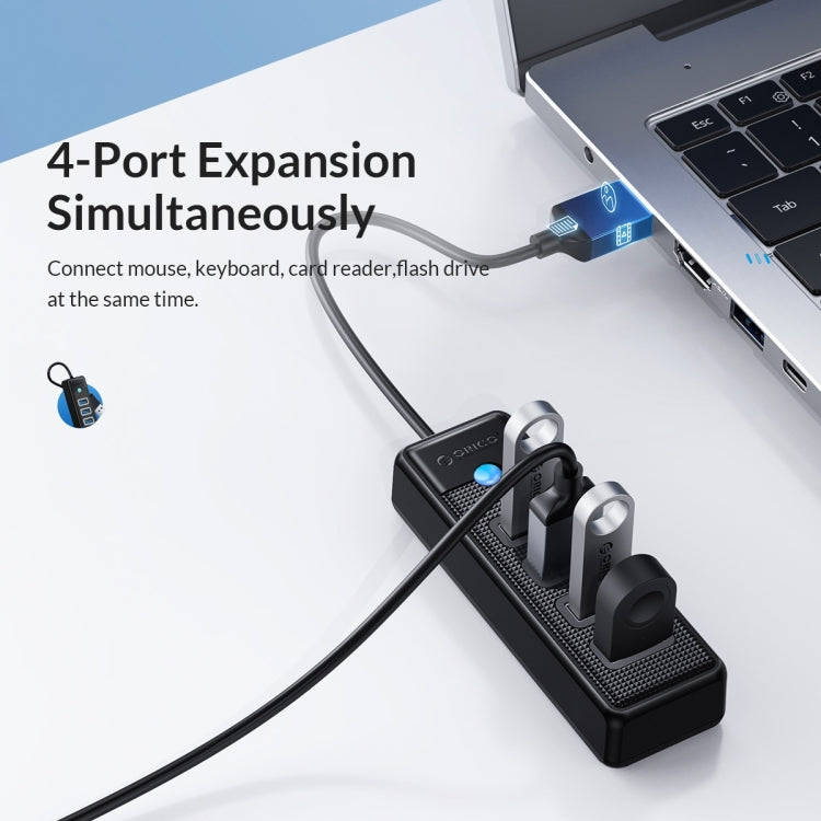 ORICO PW4U-C3 4 in 1 USB to USB Multifunctional Docking Station HUB Adapter (Blue) - USB HUB by ORICO | Online Shopping South Africa | PMC TechLife | Buy Now Pay Later Mobicred