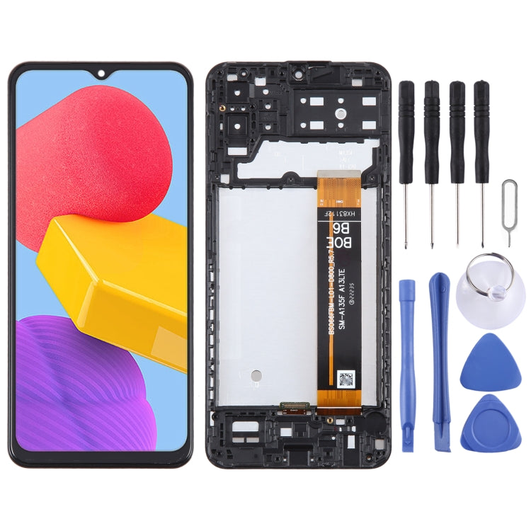 For Samsung Galaxy M13 SM-M135F Original LCD Screen Digitizer Full Assembly with Frame - free shipping - PMc TechLife - Order now!