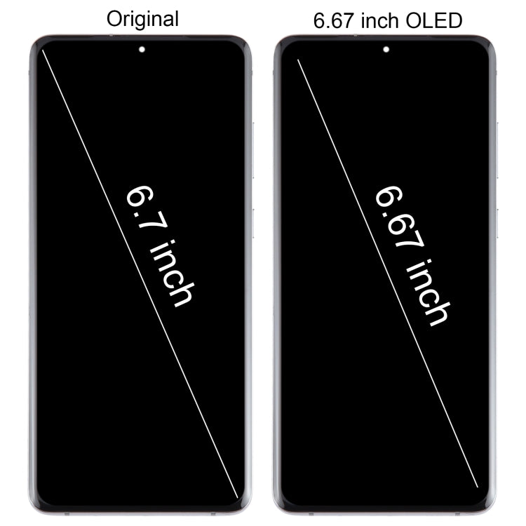 For Samsung Galaxy S20+ 4G/5G SM-G985/986 6.67 inch OLED LCD Screen Digitizer Full Assembly with Frame(Black) - free shipping - PMc TechLife - Order now!