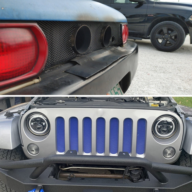 XH-6013 100x33cm Universal Car Grill Mesh Aluminum Alloy Grille Insert Bumper, Type:Large Hole(Red) - Front Grille Decoration Strip by PMC TechLife | Online Shopping South Africa | PMC TechLife | Buy Now Pay Later Mobicred