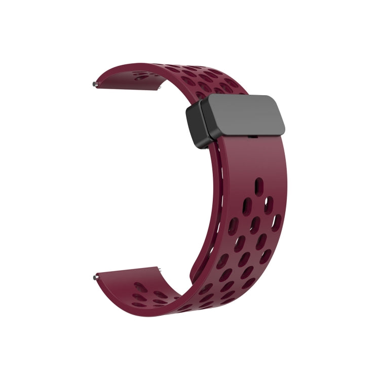 For Huawei Watch 4 / 4 Pro Magnetic Clasp Silicone Watch Band(Wine Red) - free shipping - PMC TechLife - Order now!