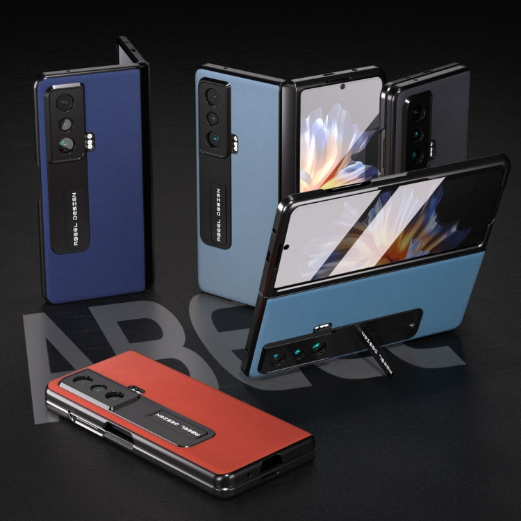 For Honor Magic Vs ABEEL Haze Texture PU Phone Case(Red) - Honor Cases by PMC TechLife | Online Shopping South Africa | PMC TechLife | Buy Now Pay Later Mobicred