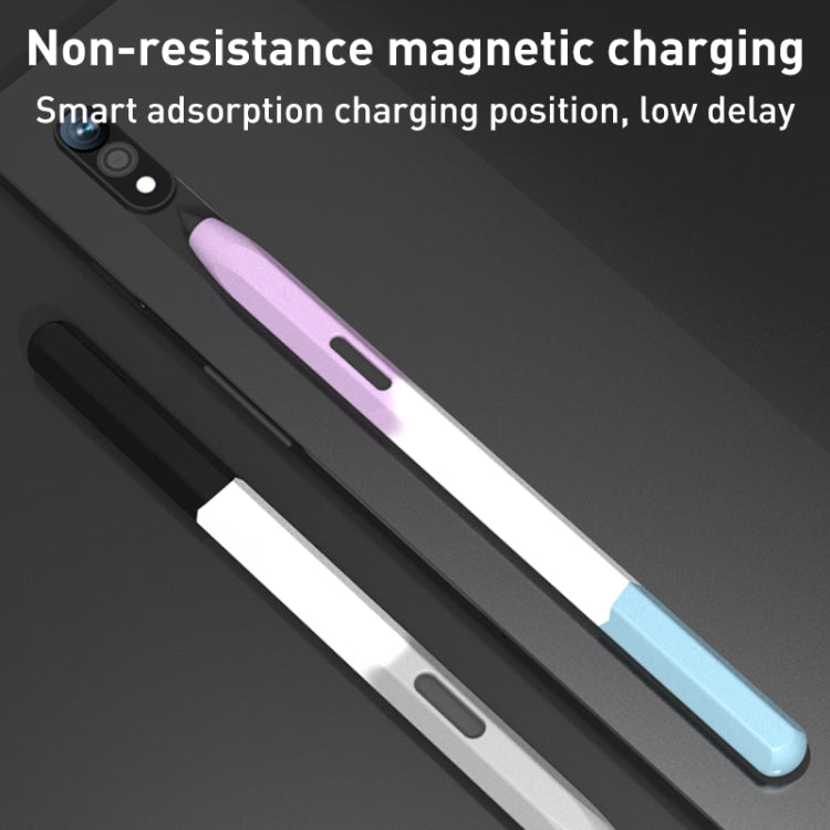 For Samsung Galaxy Tab S6 Lite LOVE MEI Rainbow Liquid Silicone Protective Pen Case(Black) - Pencil Accessories by LOVE MEI | Online Shopping South Africa | PMC TechLife