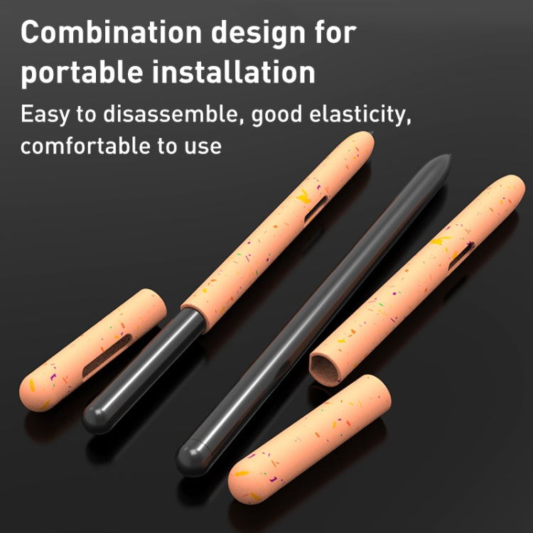 For Samsung Galaxy Tab S6 Lite LOVE MEI Luminous Silicone Protective Pen Case(Orange) - Pencil Accessories by LOVE MEI | Online Shopping South Africa | PMC TechLife