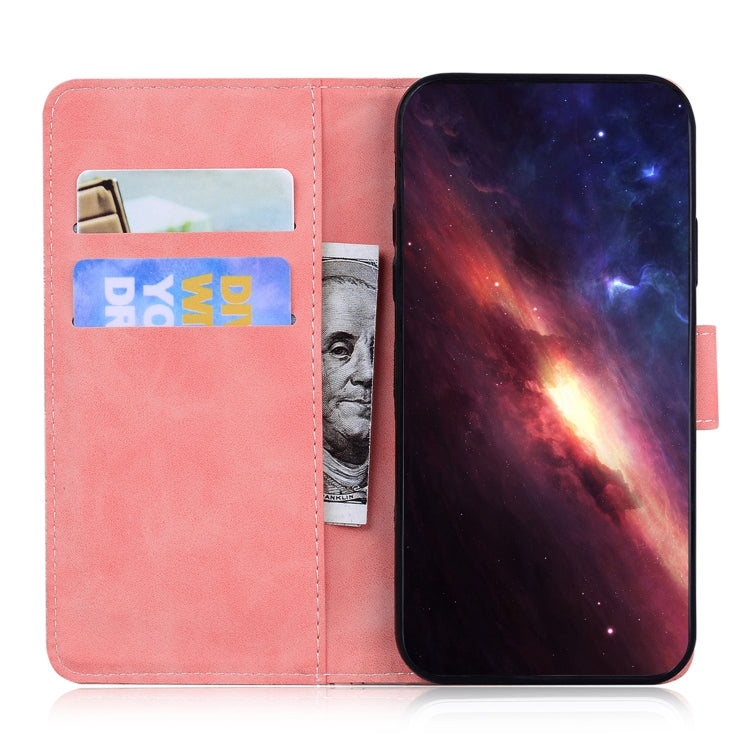 For iPhone 16 Skin Feel Pure Color Flip Leather Phone Case(Pink) - iPhone 16 Cases by PMC TechLife | Online Shopping South Africa | PMC TechLife | Buy Now Pay Later Mobicred