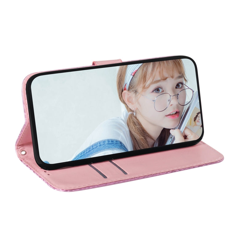 For iPhone 16e Colorful Magnetic Buckle Leather Phone Case(Pink) - iPhone 16e Cases by PMC TechLife | Online Shopping South Africa | PMC TechLife | Buy Now Pay Later Mobicred