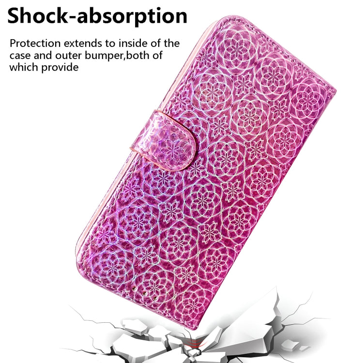 For iPhone 16 Pro Max Colorful Magnetic Buckle Leather Phone Case(Pink) - iPhone 16 Pro Max Cases by PMC TechLife | Online Shopping South Africa | PMC TechLife | Buy Now Pay Later Mobicred