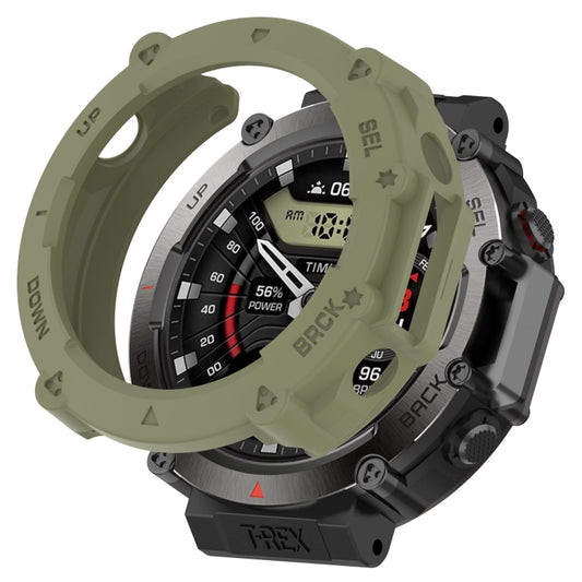 For Amazfit T-Rex Ultra Armor Hollow Watch Protective Case(Green) - Watch Cases by PMC Jewellery | Online Shopping South Africa | PMC Jewellery | Buy Now Pay Later Mobicred