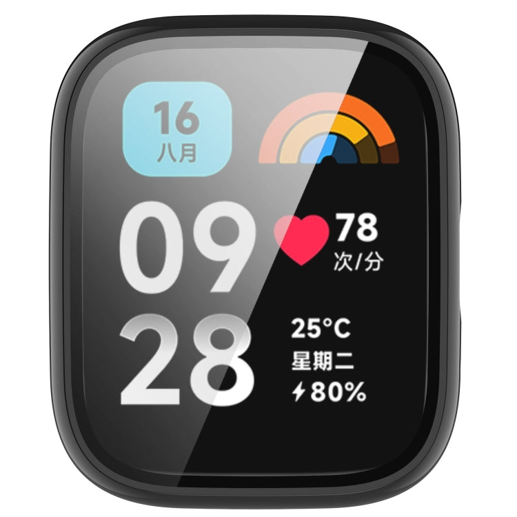 For Redmi Watch 3 Lite PC + Tempered Film Integrated Watch Protective Case(Black) - free shipping - PMC TechLife - Order now!