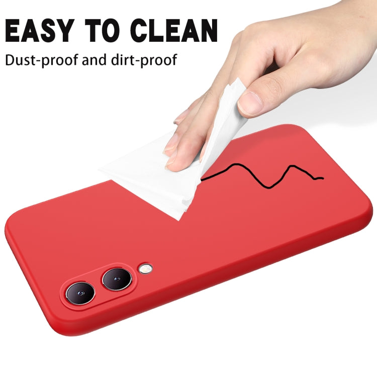 For vivo Y17s 4G Pure Color Liquid Silicone Shockproof Phone Case(Red) - free shipping - PMC TechLife - Order now!