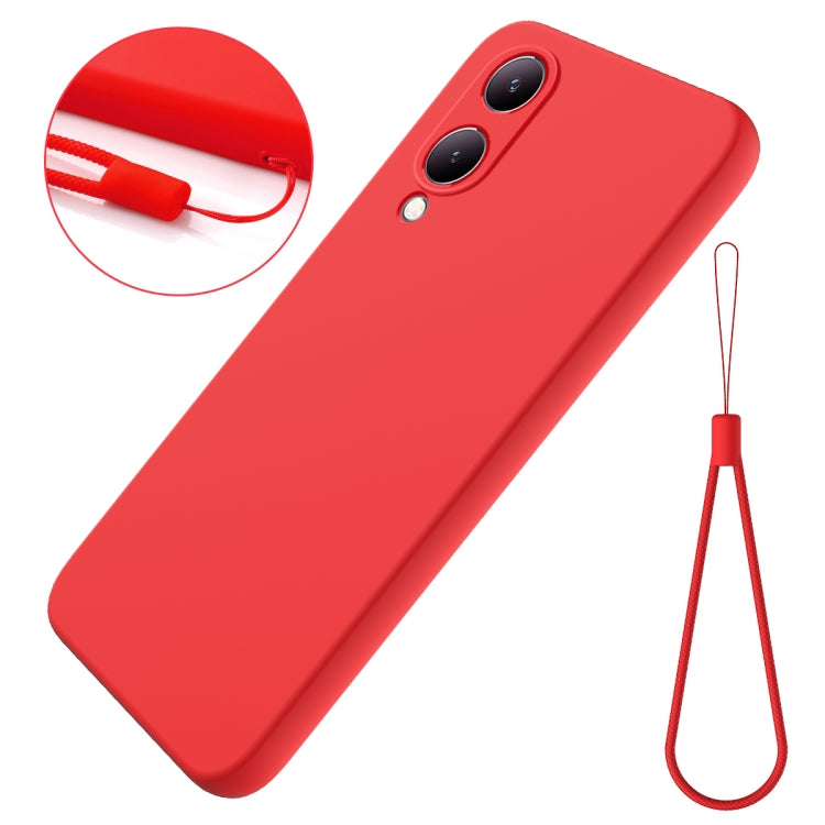 For vivo Y17s 4G Pure Color Liquid Silicone Shockproof Phone Case(Red) - free shipping - PMC TechLife - Order now!