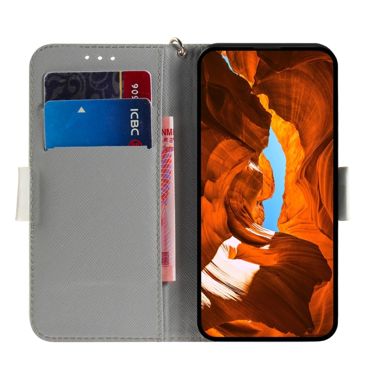 For iPhone 16 Pro Max 3D Colored Horizontal Flip Leather Phone Case(Cute Cat) - iPhone 16 Pro Max Cases by PMC TechLife | Online Shopping South Africa | PMC TechLife | Buy Now Pay Later Mobicred