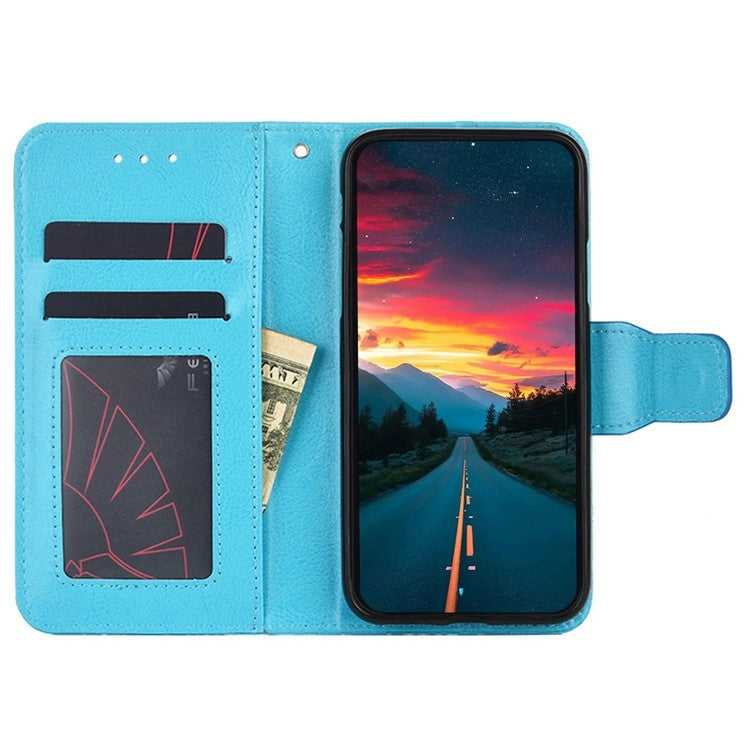 For Huawei Pura 70 5G Crystal Texture Leather Phone Case(Sky Blue) - Huawei Cases by PMC Jewellery | Online Shopping South Africa | PMC Jewellery | Buy Now Pay Later Mobicred