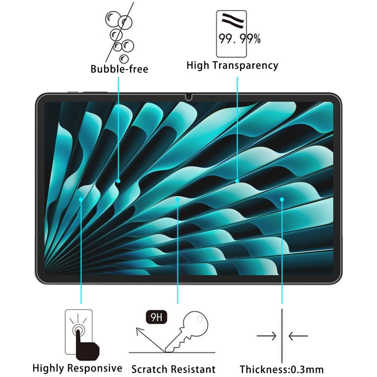 For Doogee T40 Pro 12 inch 9H 0.3mm Explosion-proof Tempered Glass Film - Others by PMC TechLife | Online Shopping South Africa | PMC TechLife | Buy Now Pay Later Mobicred