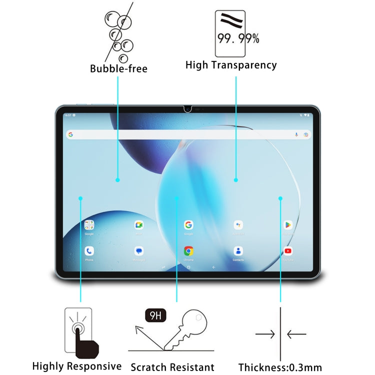 For Doogee T30 Pro 11 2024 2pcs 9H 0.3mm Explosion-proof Tempered Glass Film - Others by PMC TechLife | Online Shopping South Africa | PMC TechLife | Buy Now Pay Later Mobicred
