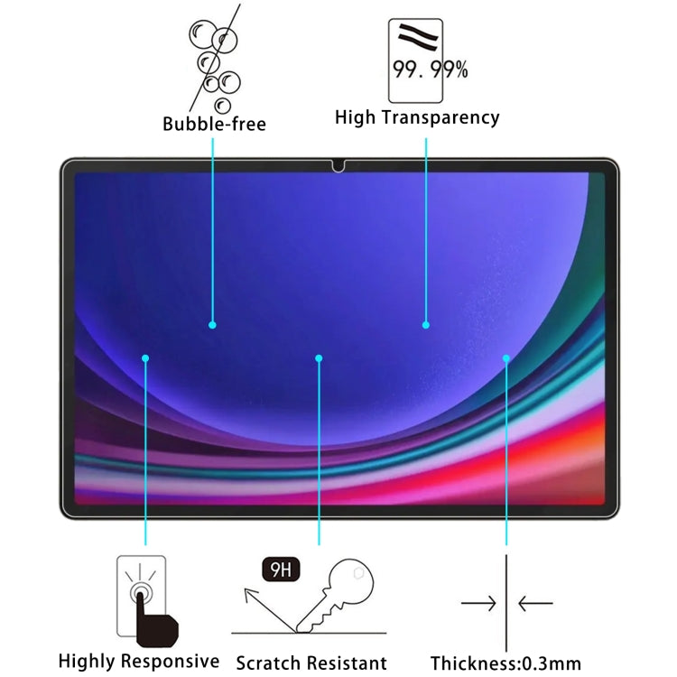 For Samsung Galaxy Tab S10 11 2pcs 9H 0.3mm Explosion-proof Tempered Glass Film - Tab S10 Tempered Glass by PMC Jewellery | Online Shopping South Africa | PMC Jewellery | Buy Now Pay Later Mobicred