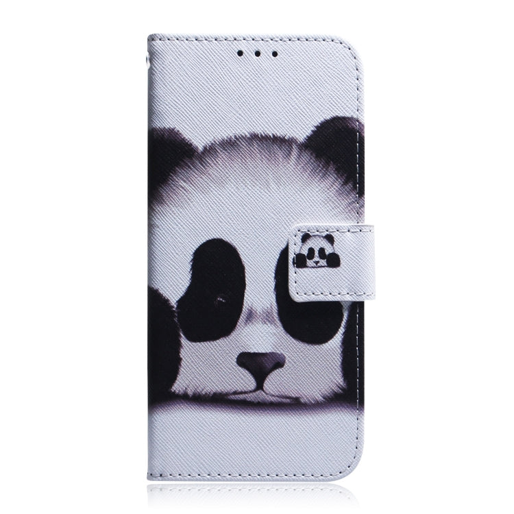 For iPhone 16e Coloured Drawing Flip Leather Phone Case(Panda) - iPhone 16e Cases by PMC TechLife | Online Shopping South Africa | PMC TechLife | Buy Now Pay Later Mobicred