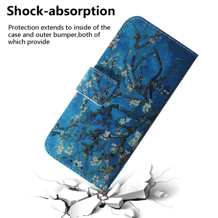For iPhone 16 Coloured Drawing Flip Leather Phone Case(Apricot) - iPhone 16 Cases by PMC TechLife | Online Shopping South Africa | PMC TechLife | Buy Now Pay Later Mobicred