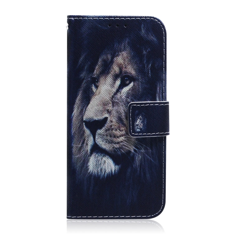 For iPhone 16 Pro Coloured Drawing Flip Leather Phone Case(Lion) - iPhone 16 Pro Cases by PMC TechLife | Online Shopping South Africa | PMC TechLife | Buy Now Pay Later Mobicred