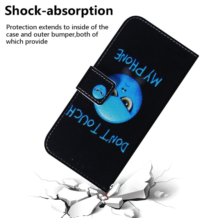 For iPhone 16 Pro Max Coloured Drawing Flip Leather Phone Case(Anger) - iPhone 16 Pro Max Cases by PMC TechLife | Online Shopping South Africa | PMC TechLife | Buy Now Pay Later Mobicred