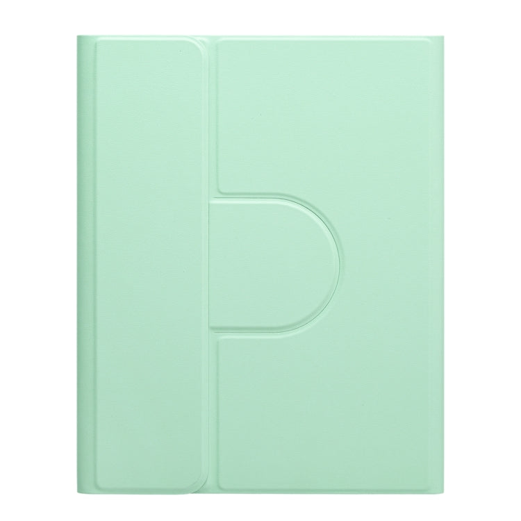 For iPad 10.2 2021 / Air 2019 Square Button 360 Degree Rotatable Bluetooth Keyboard Leather Case with Touchpad(Mint Green) - Universal by PMC TechLife | Online Shopping South Africa | PMC TechLife
