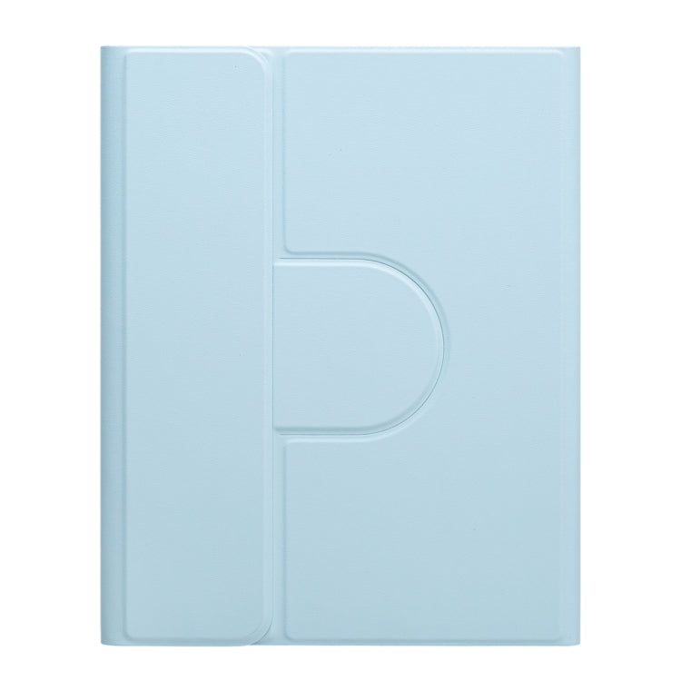 For iPad 10th Gen 10.9 2022 Square Button 360 Degree Rotatable Bluetooth Keyboard Leather Case with Touchpad(Sky Blue) - Universal by PMC TechLife | Online Shopping South Africa | PMC TechLife