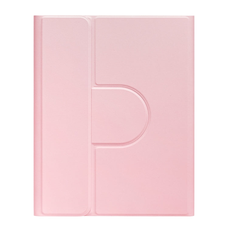 For iPad Air 2022 / iPad Pro 11 2021 Round Button 360 Degree Rotatable Bluetooth Keyboard Leather Case with Touchpad(Pink) - Universal by PMC TechLife | Online Shopping South Africa | PMC TechLife
