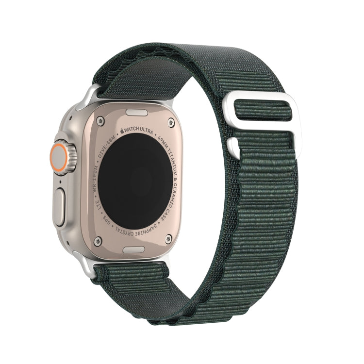 For Apple Watch SE 2022 40mm DUX DUCIS GS Series Nylon Loop Watch Band(Green) - Watch Bands by DUX DUCIS | Online Shopping South Africa | PMC Jewellery | Buy Now Pay Later Mobicred