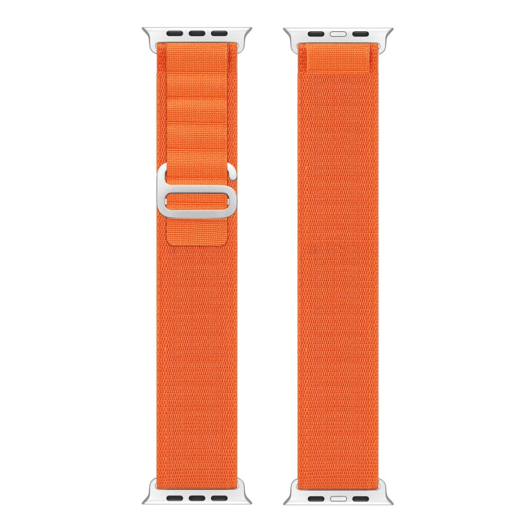 For Apple Watch Series 7 41mm DUX DUCIS GS Series Nylon Loop Watch Band(Orange) - Watch Bands by DUX DUCIS | Online Shopping South Africa | PMC Jewellery | Buy Now Pay Later Mobicred