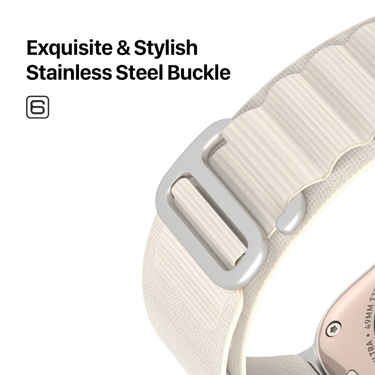 For Apple Watch Series 4 44mm DUX DUCIS GS Series Nylon Loop Watch Band(Starlight) - Watch Bands by DUX DUCIS | Online Shopping South Africa | PMC Jewellery | Buy Now Pay Later Mobicred