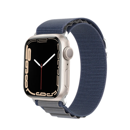 For Apple Watch Series 9 41mm DUX DUCIS GS Series Nylon Loop Watch Band(Blue) - Watch Bands by DUX DUCIS | Online Shopping South Africa | PMC Jewellery | Buy Now Pay Later Mobicred