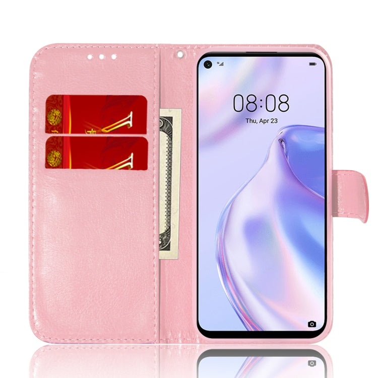 For Huawei P40 lite 5G Solid Color Colorful Magnetic Buckle Horizontal Flip PU Leather Case with Holder & Card Slots & Wallet & Lanyard(Pink) - Huawei Cases by PMC Jewellery | Online Shopping South Africa | PMC Jewellery