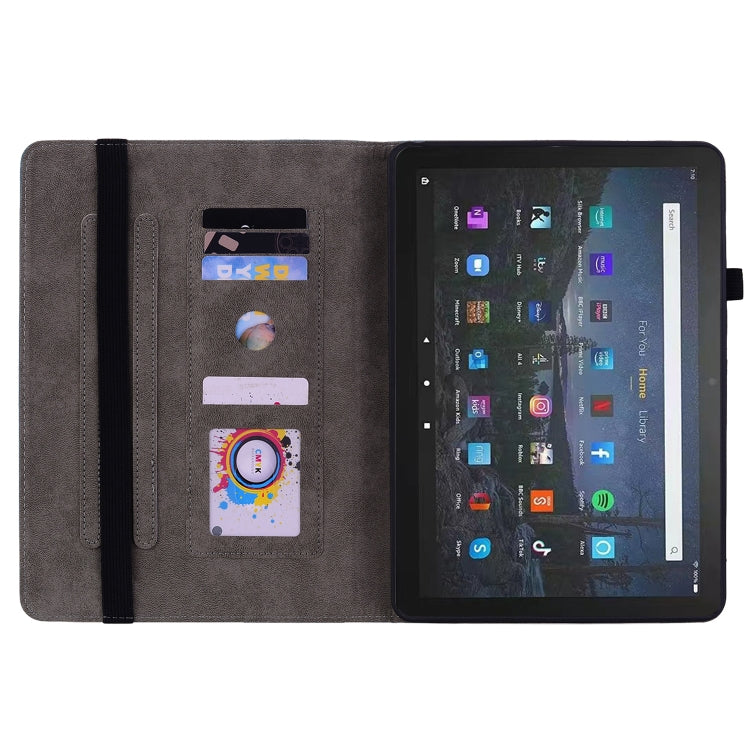 For Amazon Fire Max 11 Butterfly Rose Embossed Leather Tablet Case(Rose Red) - Amazon by PMC TechLife | Online Shopping South Africa | PMC TechLife | Buy Now Pay Later Mobicred