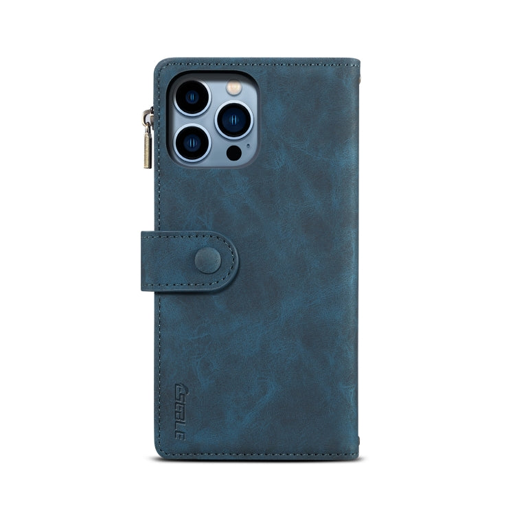 For iPhone 15 Pro Max ESEBLE Retro Frosted RFID Flip Leather Phone Case(Dark Green) - free shipping - PMC Jewellery - Order now!