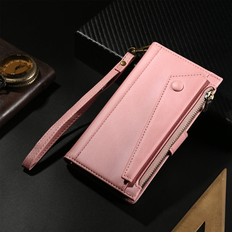 For iPhone 16 Plus ESEBLE Retro Frosted RFID Flip Leather Phone Case(Rose Gold) - iPhone 16 Plus Cases by ESEBLE | Online Shopping South Africa | PMC TechLife | Buy Now Pay Later Mobicred