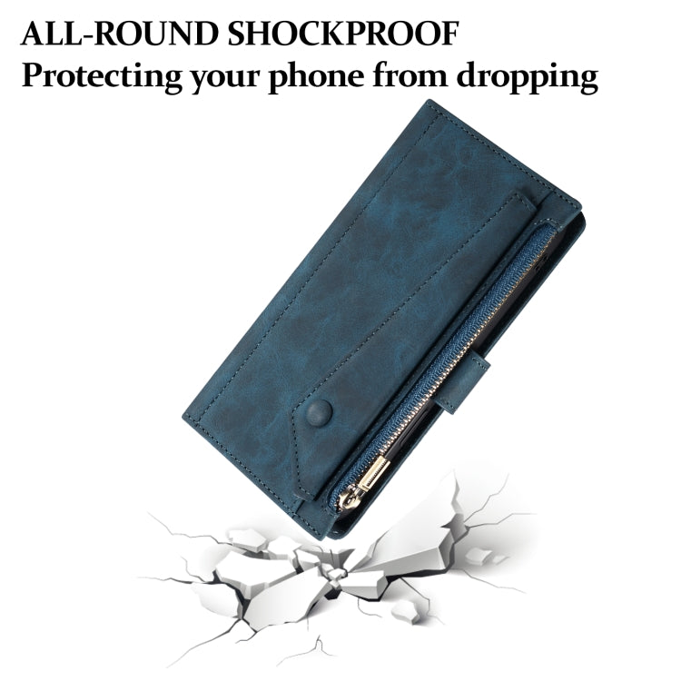 For iPhone 16 Plus ESEBLE Retro Frosted RFID Flip Leather Phone Case(Dark Green) - free shipping - PMC TechLife - Order now!